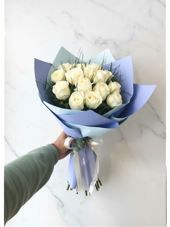 15li Beyazgül Buketi